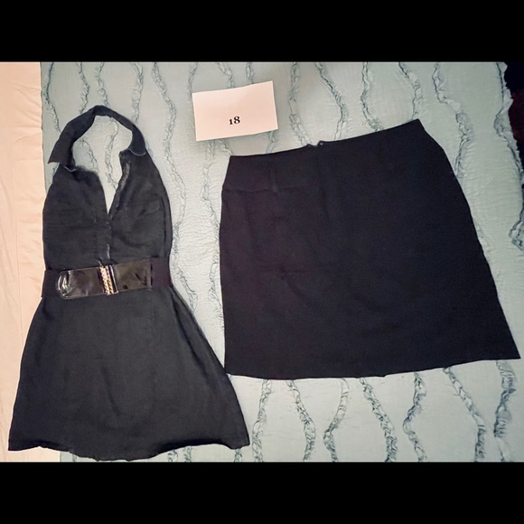 Womens Jeans Jacket Leather Skirt Dress 18 18W LOT - Picture 3 of 8